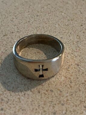 JAMES AVERY Small Crosslet Ring, Sterling Silver, Size 6